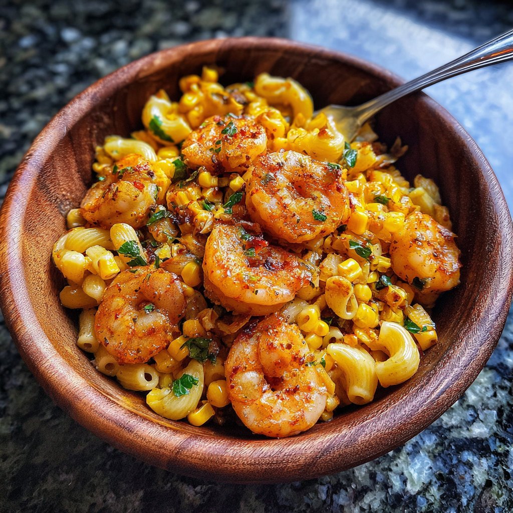 Cajun Shrimp and Corn Pasta