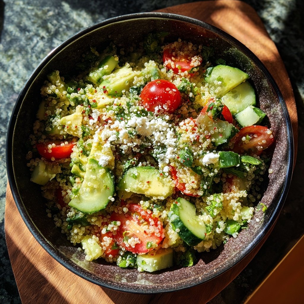 Healthy Avocado Quinoa Salad