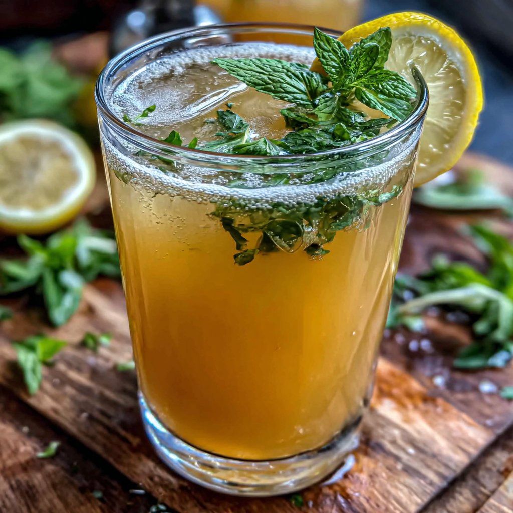 Golden Dandelion Lemonade Fizz