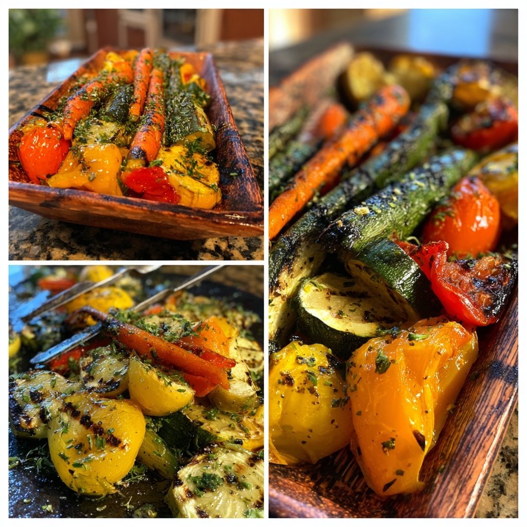 Healthy Lemon Herb Grilled Veggies