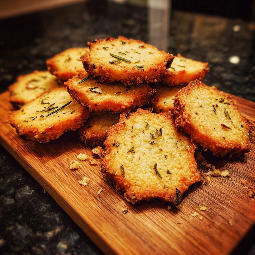 Rosemary Almond Shortbread Cookies